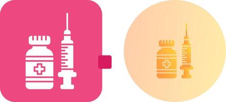 Vaccine Icon Design vector