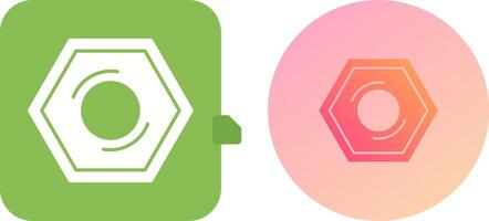 Nut Icon Design vector