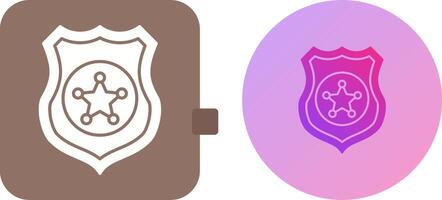 Police shield Icon Design vector