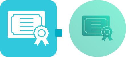 Certificate Icon Design vector