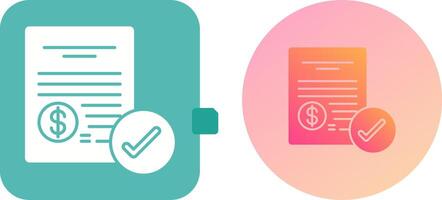 Paid Icon Design vector