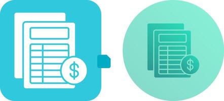 Invoice Icon Design vector