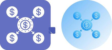 Distribution Icon Design vector