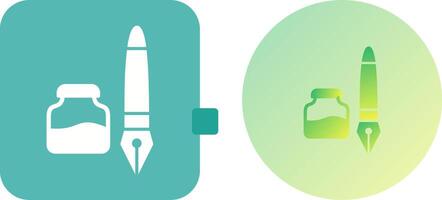 Ink and Pen Icon Design vector