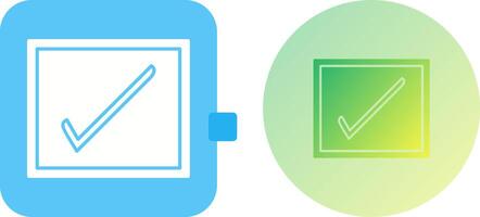 Checkbox Icon Design vector