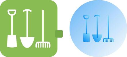 Gardening Tools Icon Design vector