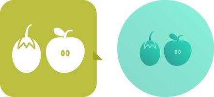 Fruits and VVegetables Icon Design vector