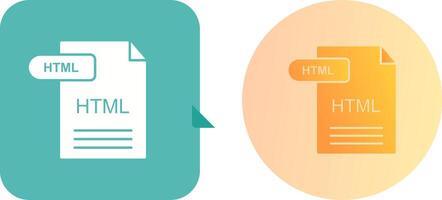 HTML Icon Design vector