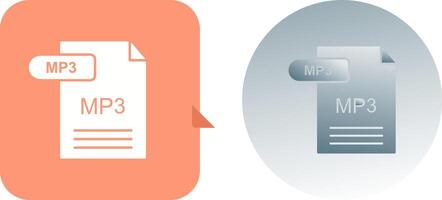 MP3 Icon Design vector