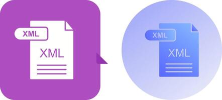 XML Icon Design vector
