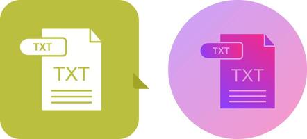 TXT icono diseño vector