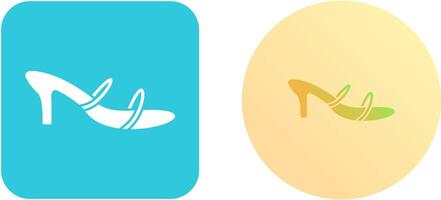 Stylish Sandals Icon Design vector