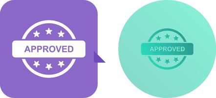 Approved Icon Design vector