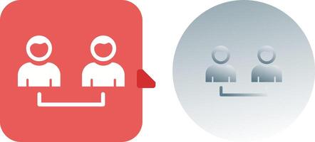 Connected Users Icon Design vector