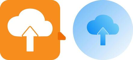 Upload to Cloud Icon Design vector