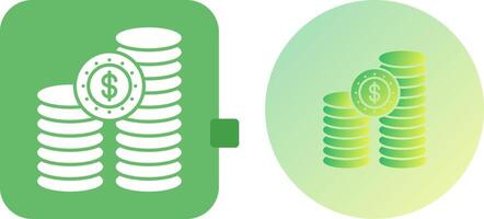 Coins Icon Design vector