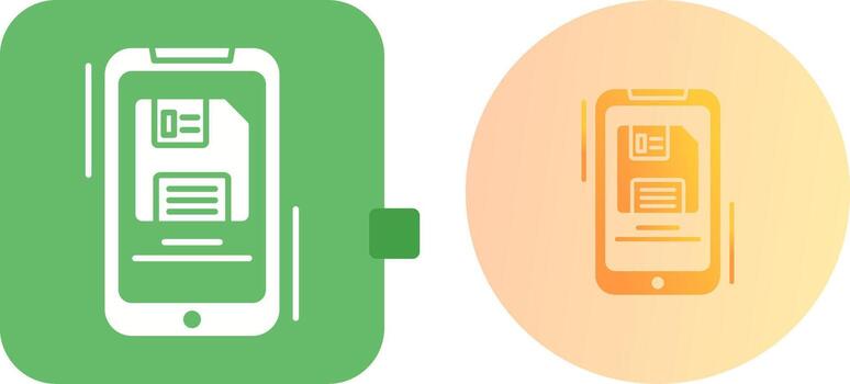 Backup File Icon Design vector