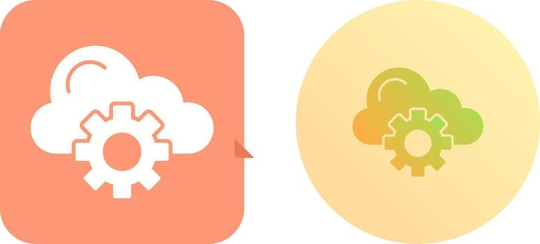 diseño de icono de computación en la nube vector