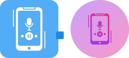 Voice Record Icon Design vector