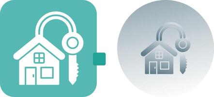 House Key Icon Design vector