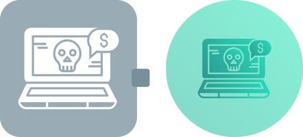Online Fraud Icon Design vector