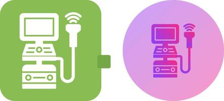 Ultrasound Machine Icon Design vector