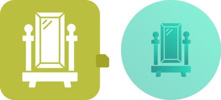 Floor Mirror Icon Design vector