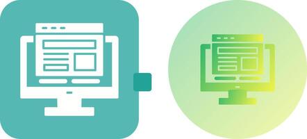Adaptive Layout Icon Design vector