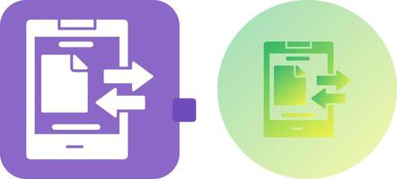 Data Transfer Icon Design vector