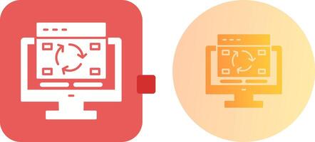 Update Icon Design vector