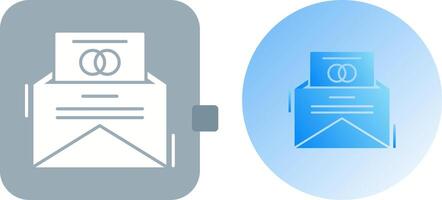 Invitation Card Icon Design vector
