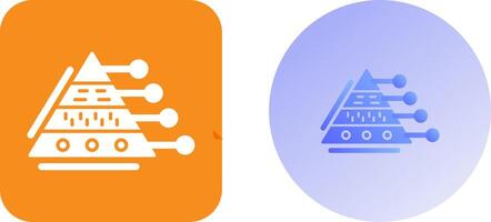 Pyramid Graph Icon Design vector