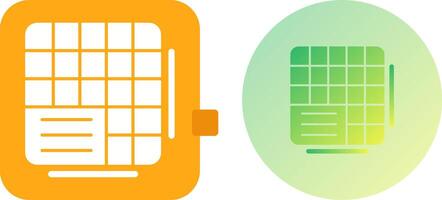 Table Data Icon Design vector