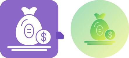 Money Bag Icon Design vector