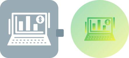 Bar Chart Icon Design vector