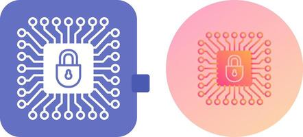 Cyber Protection Icon Design vector