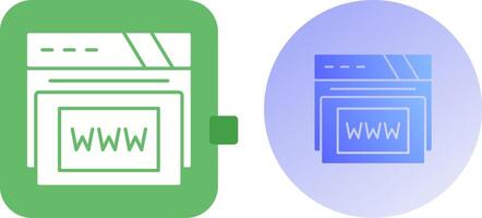 Www Icon Design vector