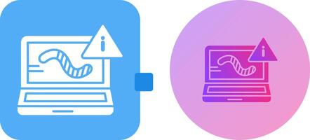 Worm Icon Design vector