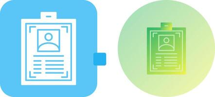 ID Card Icon Design vector