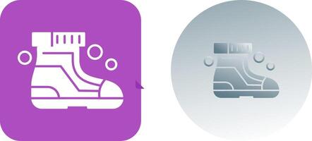 Ski Boots Icon Design vector