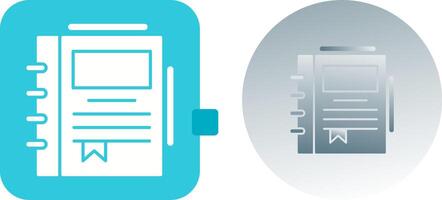 Spring Notebook Icon Design vector