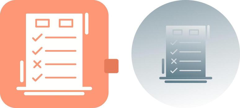 Today to Done CheckList Icon Design vector