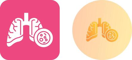 pulmón cáncer icono diseño vector