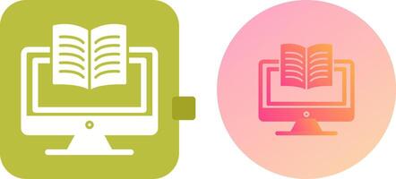 Digital Learning Icon Design vector