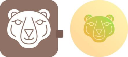 diseño de icono de oso polar vector