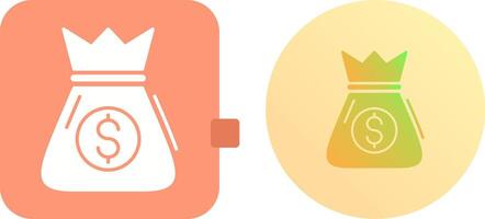 Money Bag Icon Design vector