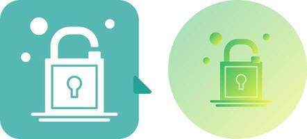 Open Lock Icon Design vector