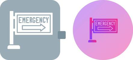 emergencia firmar icono diseño vector