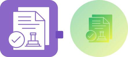 Approved Icon Design vector