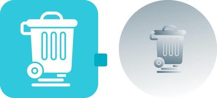 Dustbin Icon Design vector